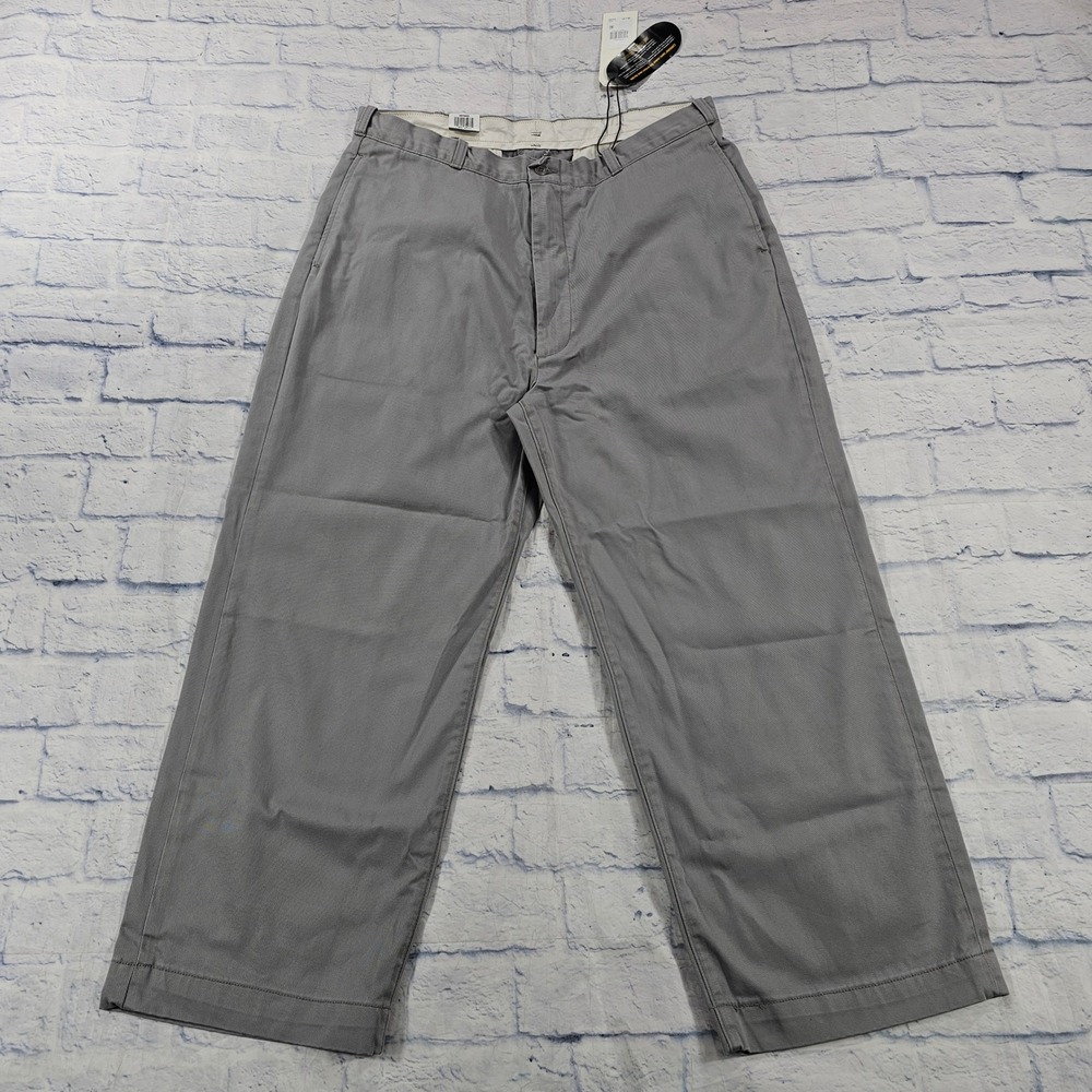 Levis Loose Chinos MENS 36x27 Grey High Rise Wide Leg Cordura Workwear Skater